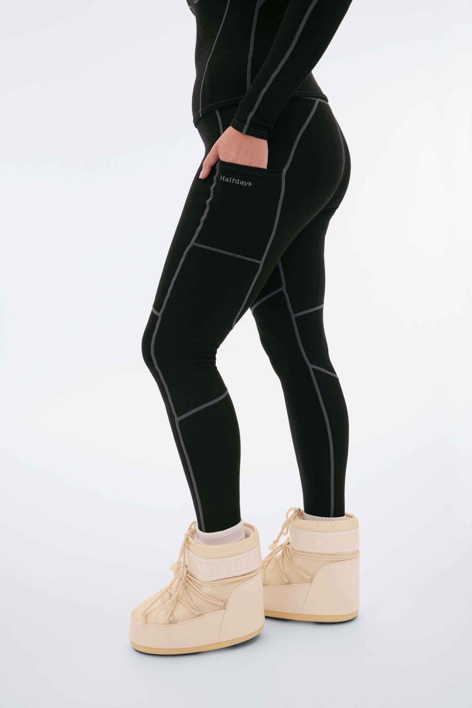 Halfdays | Hallie Midweight Merino Legging – Halfdays Sample Sale